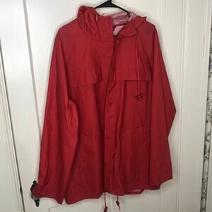 Thin Ice Red Hooded Windbreaker, Men's Size Medium